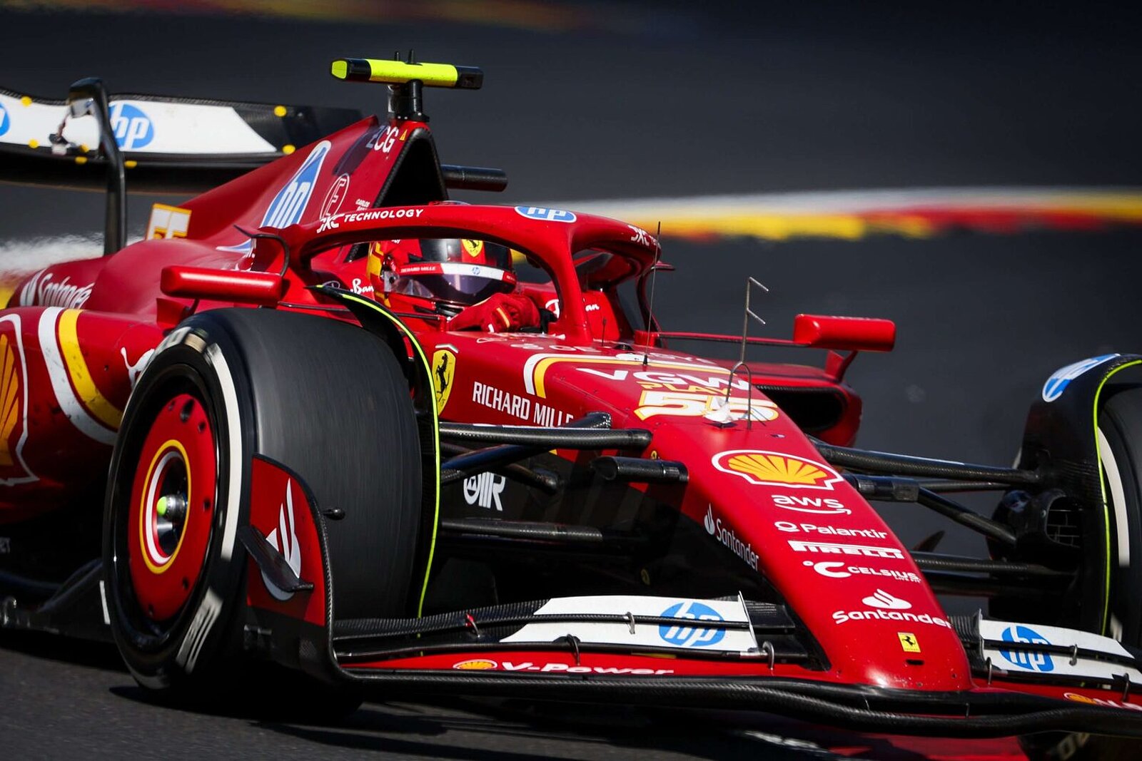 Formel-1-Ferrari beim grossen Preis von Belgien