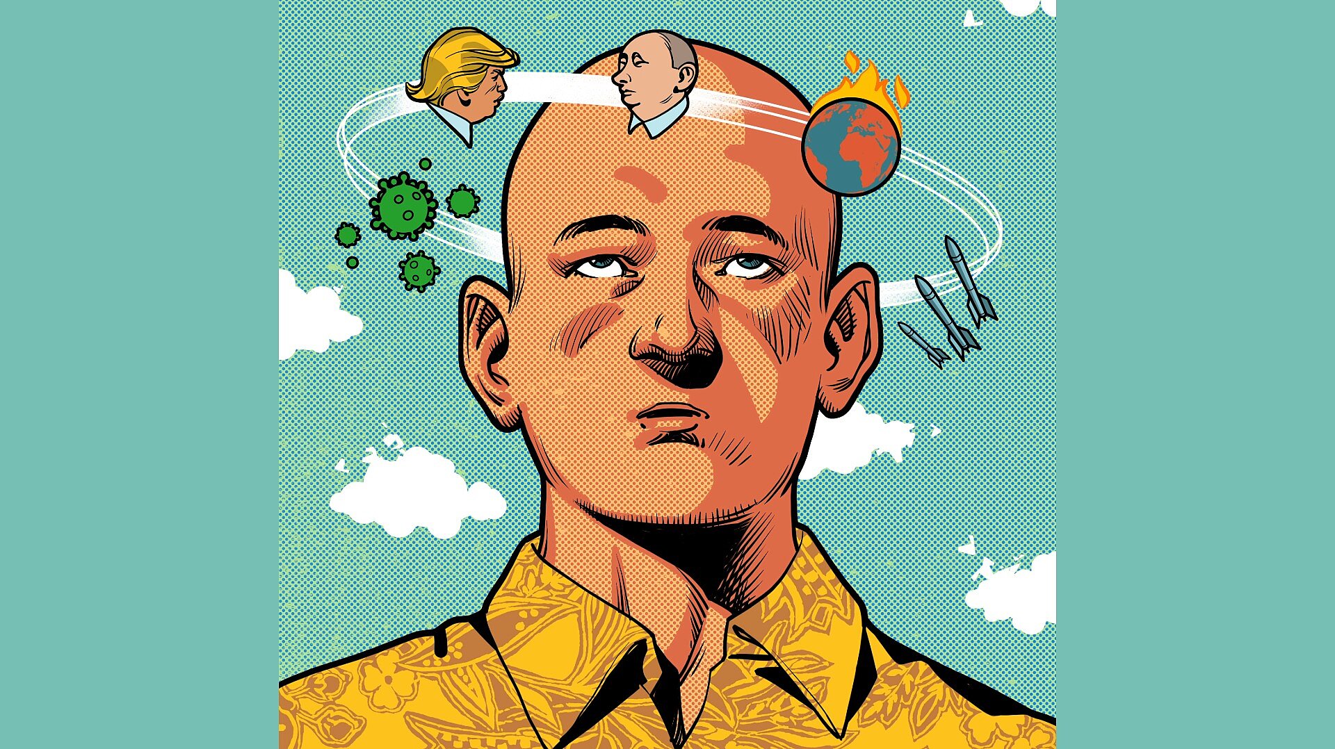 Illustration eines verwirrten Kopfes