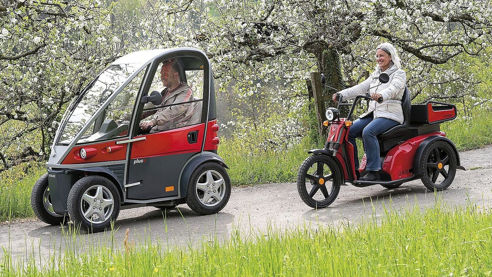 Der Kyburz Plus II mit dem offenen Schwestermodell «Classic»