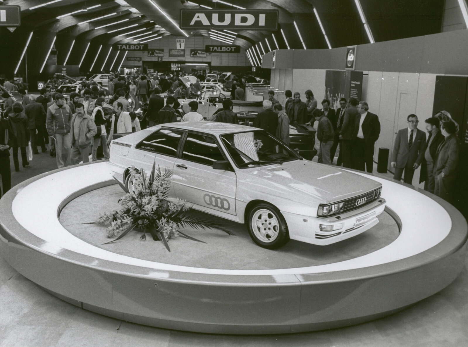 Audi Quattro am Genfer Autosalon 1980