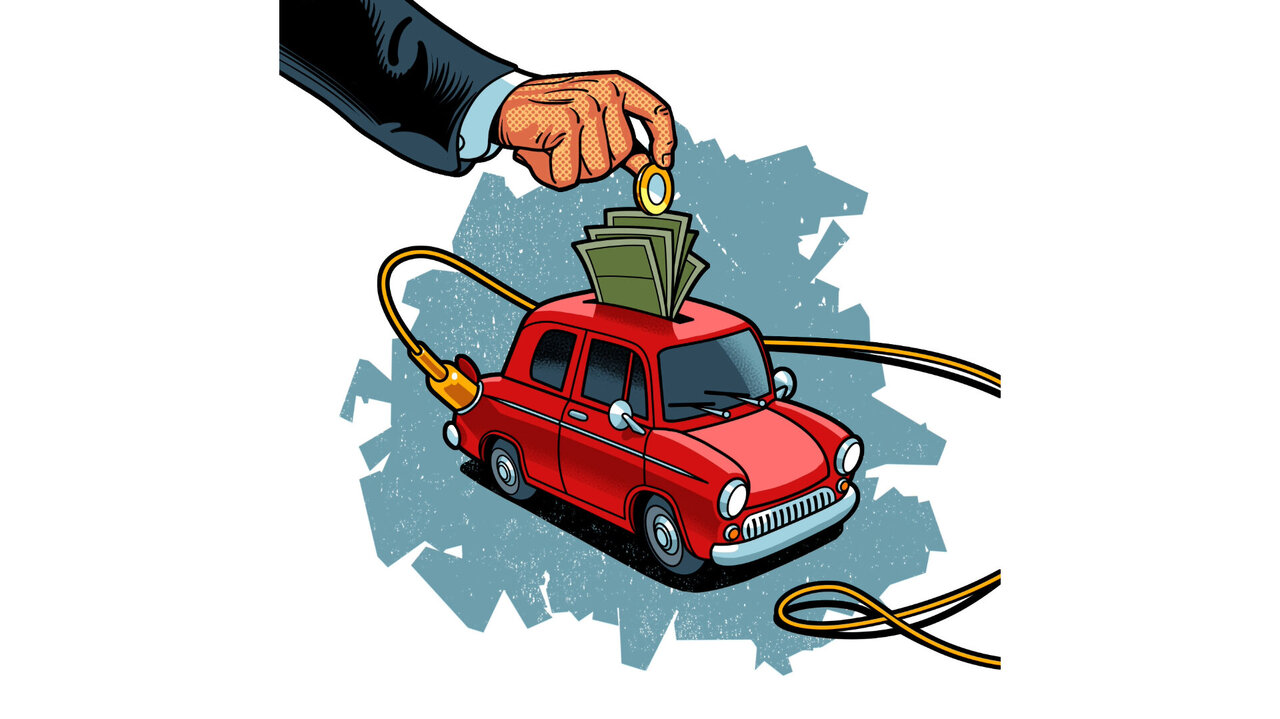 Illustration zur staatlichen Förderung von Elektroautos