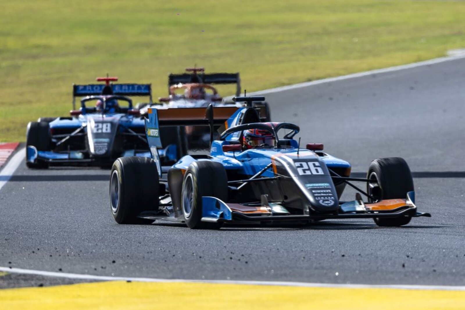 F3-Pilot Nikita Bedrin im Schweizer Team Jenzer Motorsport beim Rennen auf dem Hungaroring bei Budepast.