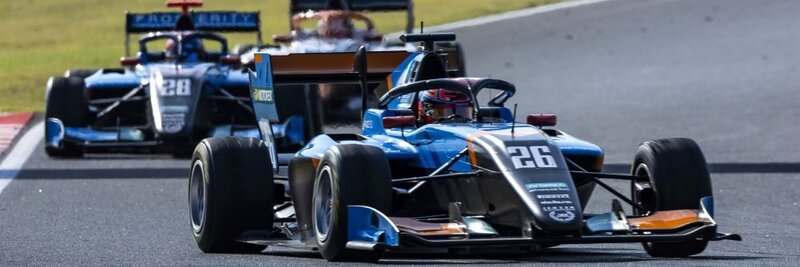 F3-Pilot Nikita Bedrin im Schweizer Team Jenzer Motorsport beim Rennen auf dem Hungaroring bei Budepast.