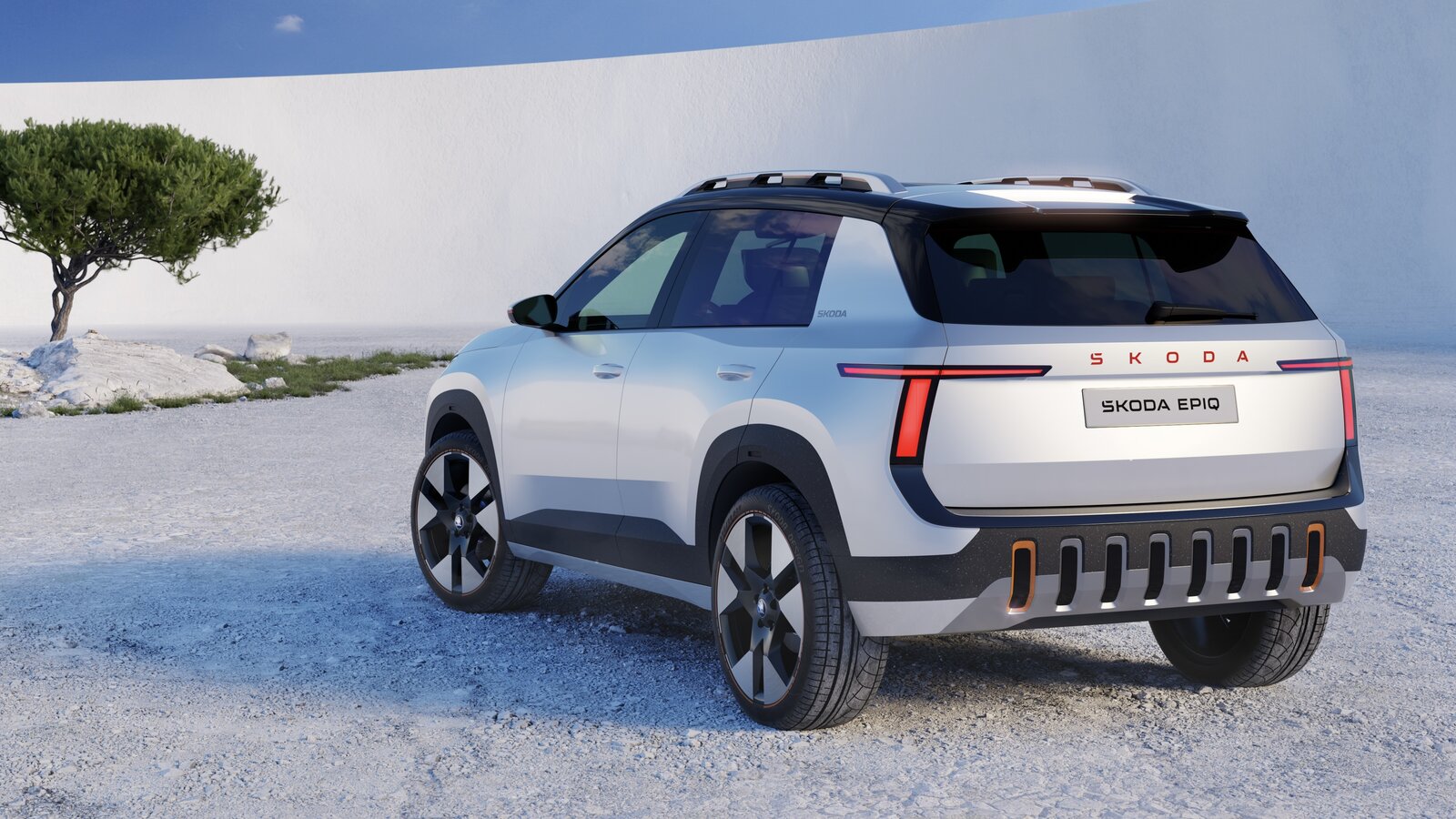 Die tschechische VW-Tochter Škoda setzt mit dem Epiq auf eine konservativere Designsprache. Bild Škoda Medienportal