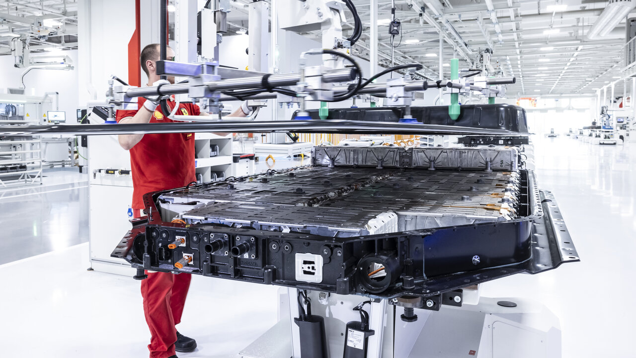 Produktion des Ferrari Eletrica