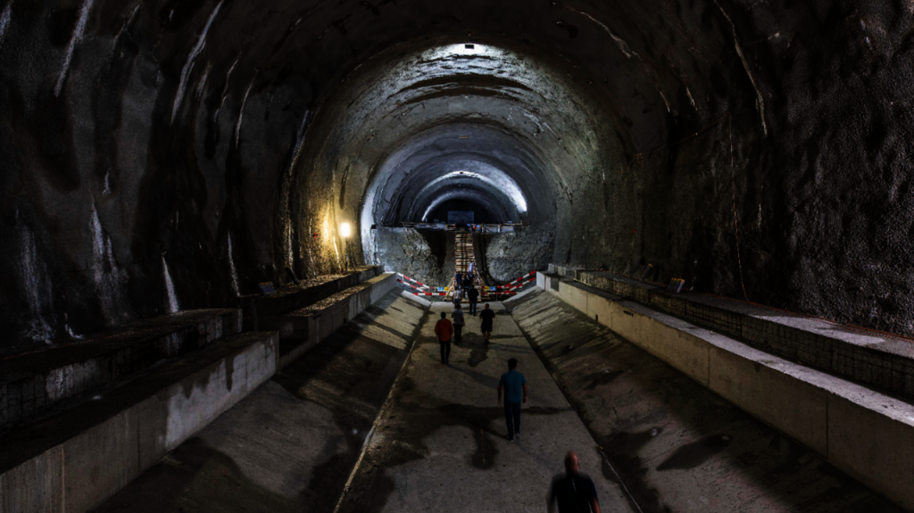 Gubrist Baustelle dritte Röhre