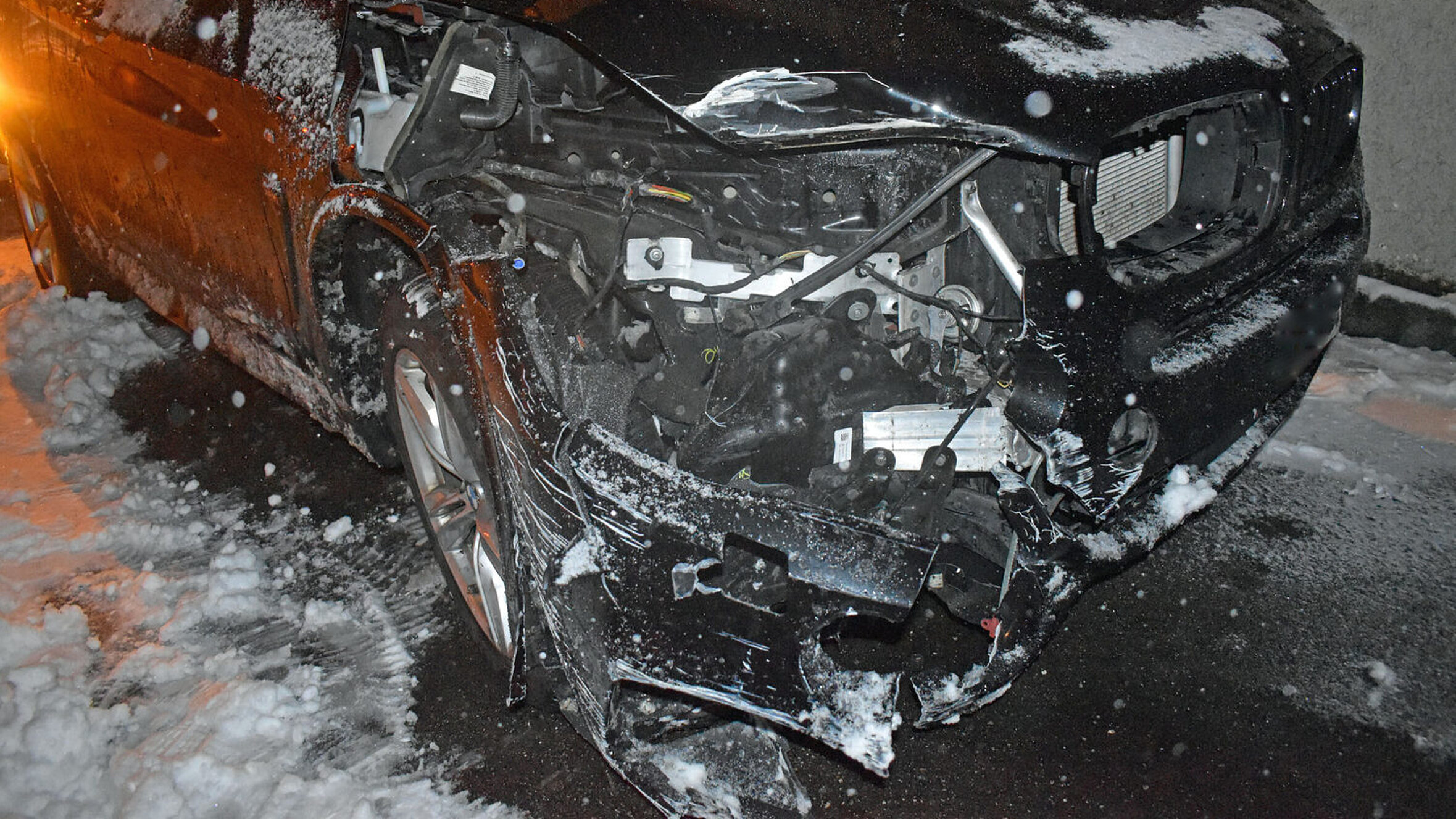 Verunfalltes Auto