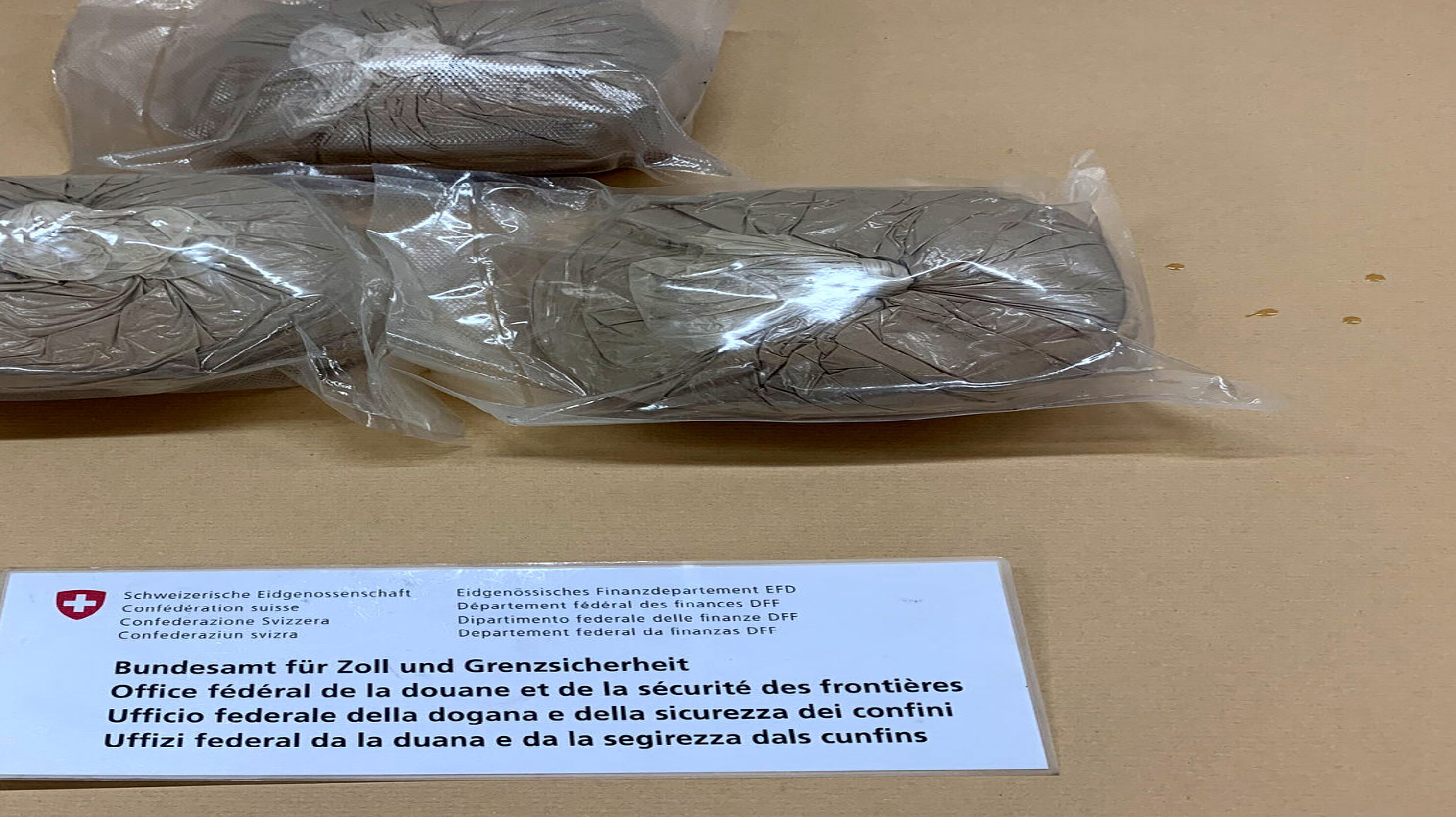In Beutel abgepacktes Haschisch