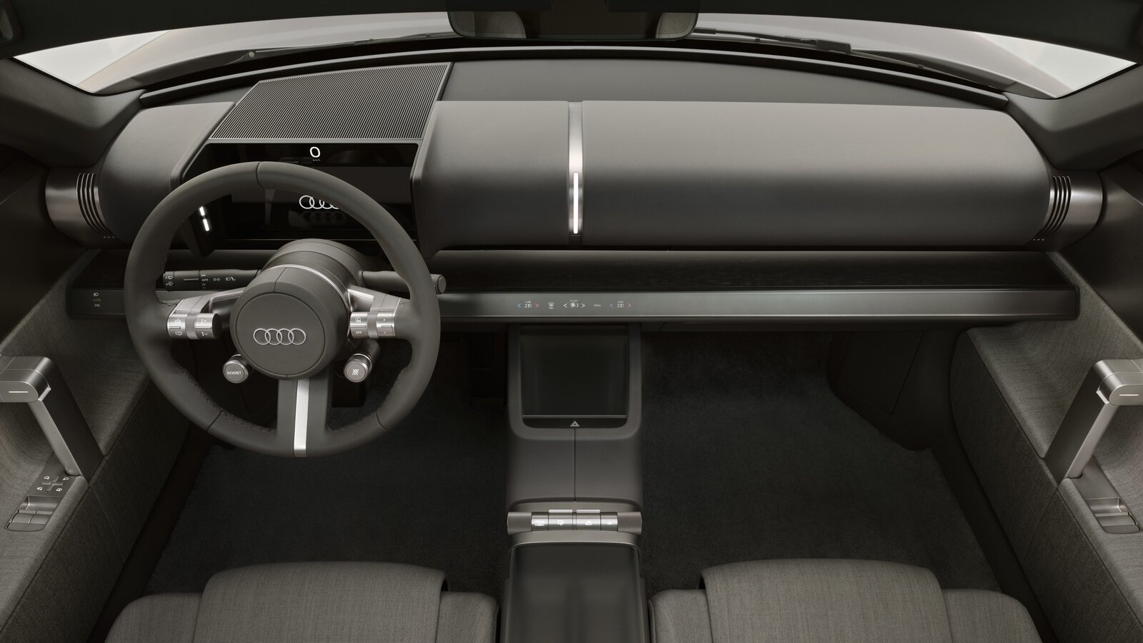 Das reduzierte Interieur mit seinen taktilen Schaltanlagen und hochwertigen Materialien erinnert fast schon an Zen-Buddhismus. Bild: Audi Media Center