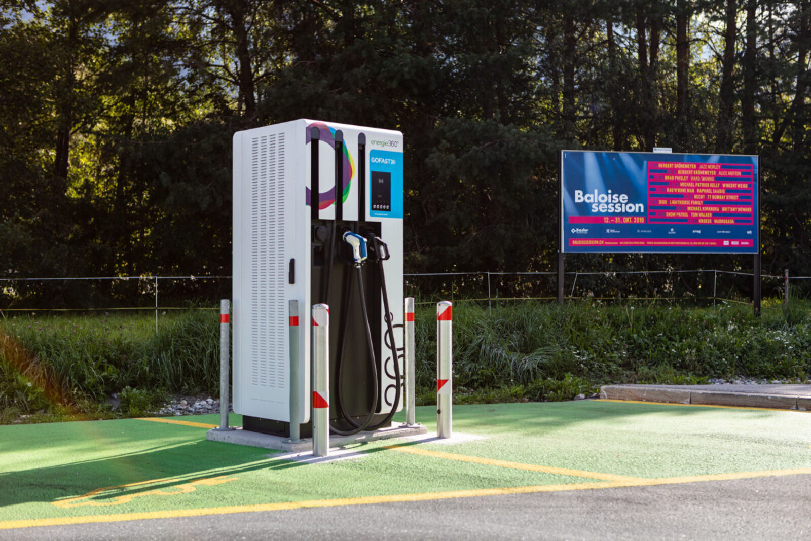 Ladestation an der Viamala-Raststätte GR