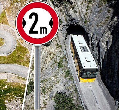 Die engsten Strassen der Schweiz