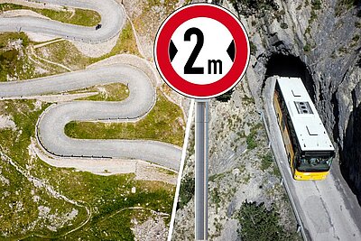 Die engsten Strassen der Schweiz