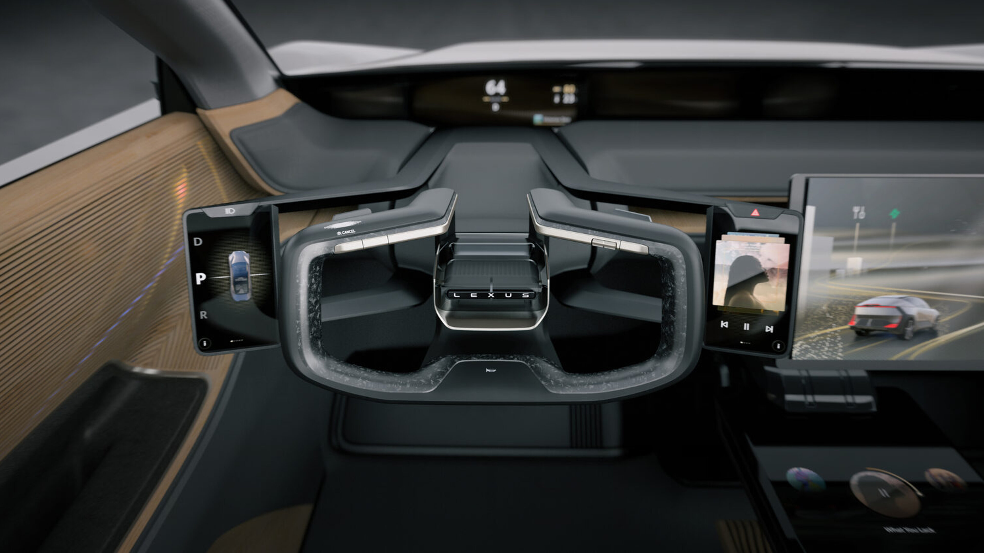 Lenkrad der Lexus-Studie LF-ZL