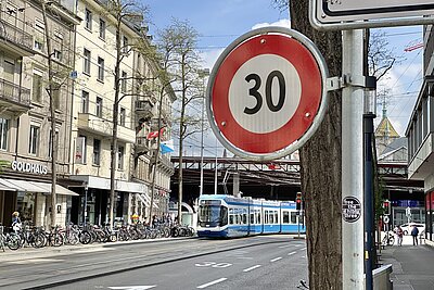 Tempo 30 Löwenplatz Zürich