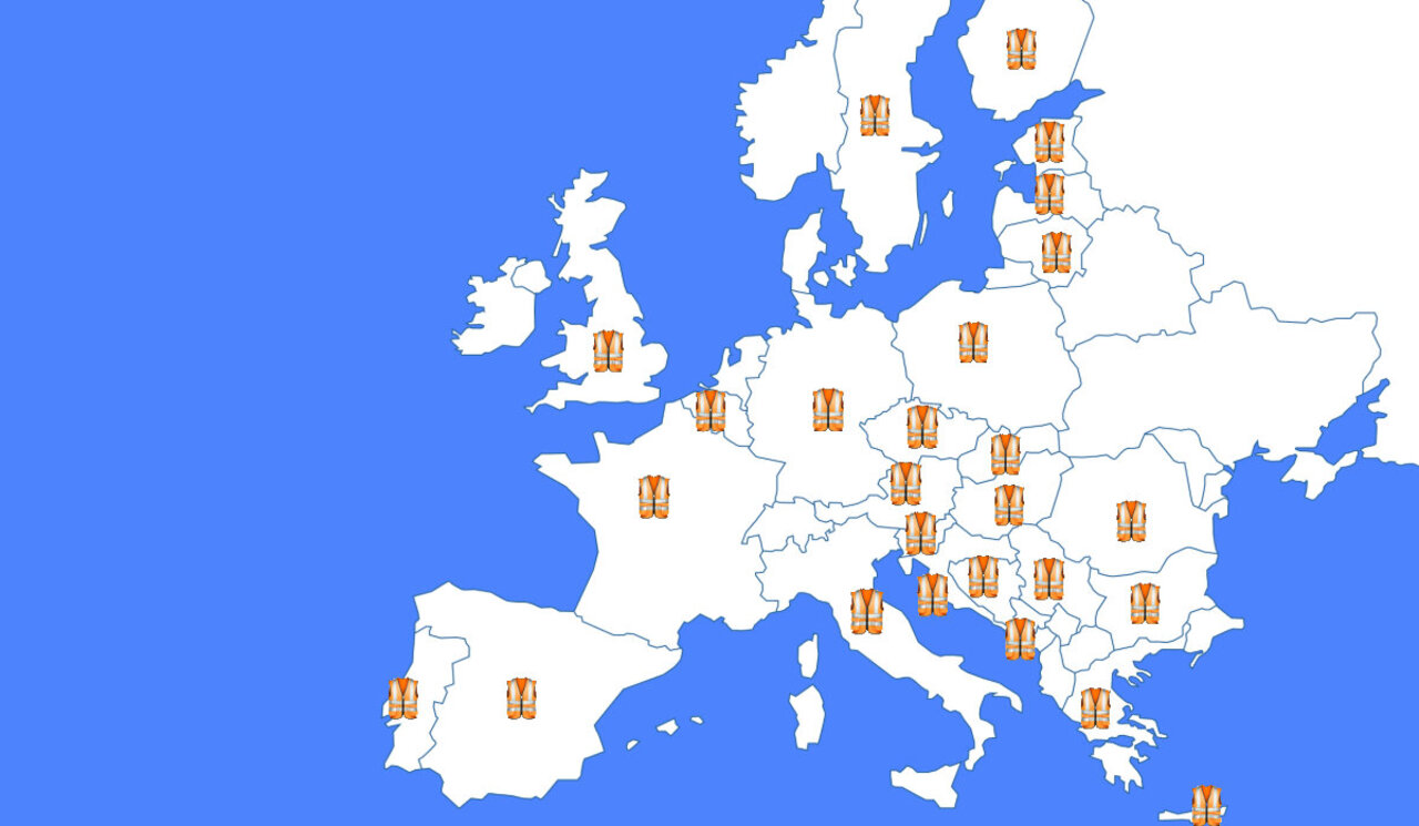 In lediglich sechs Ländern gibt es keinerlei Bestimmungen zur Warnweste im Auto. Dabei handelt es sich neben der Schweiz um Schweden, die Niederlande, Dänemark, Liechtenstein und Irland. Grafik: STREETLIFE