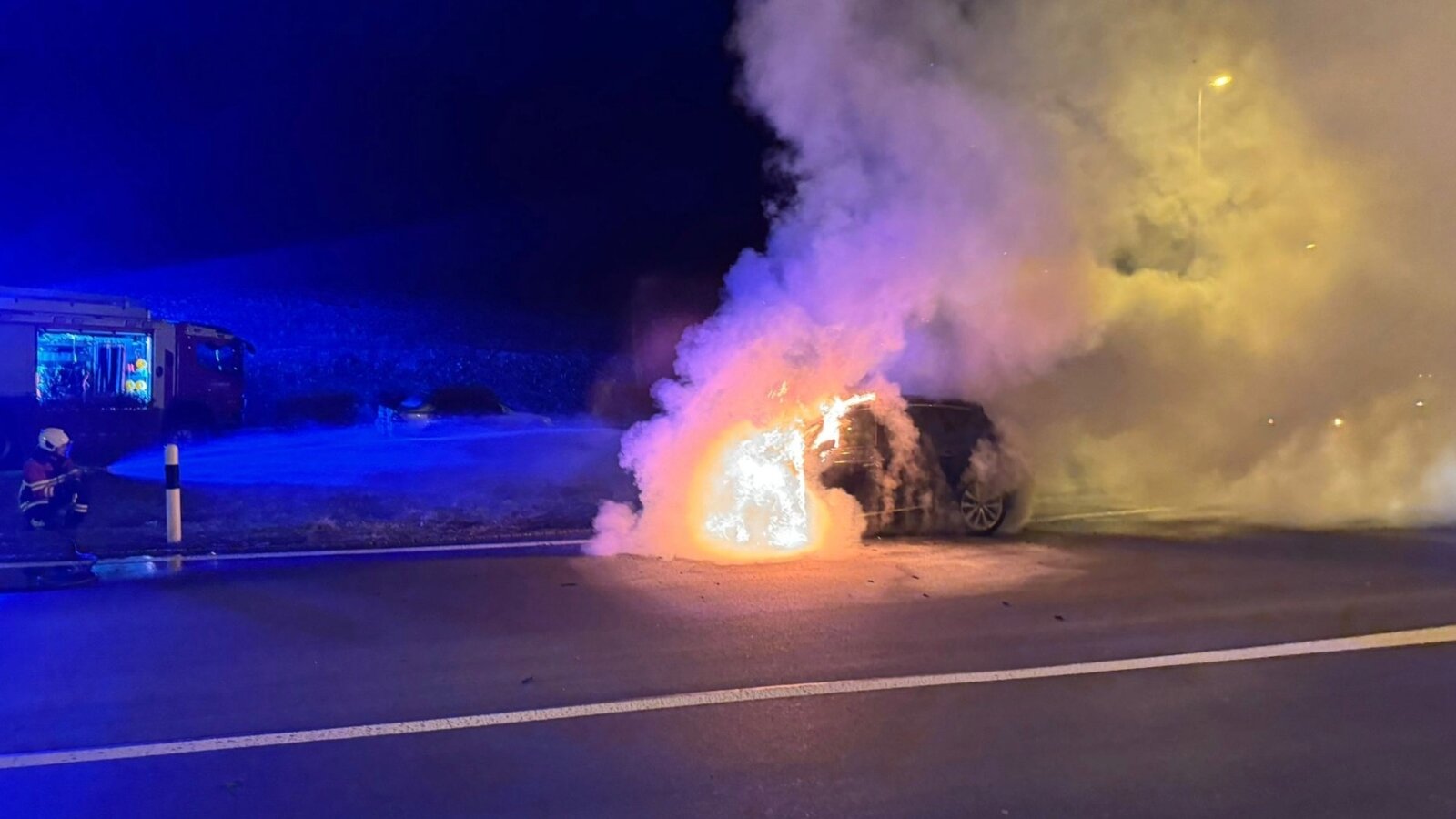 Brennendes Fahrzeug Effingen AG