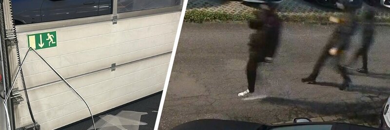 Einbrecher bei einer Schweizer Garage