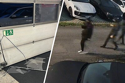 Einbrecher bei einer Schweizer Garage
