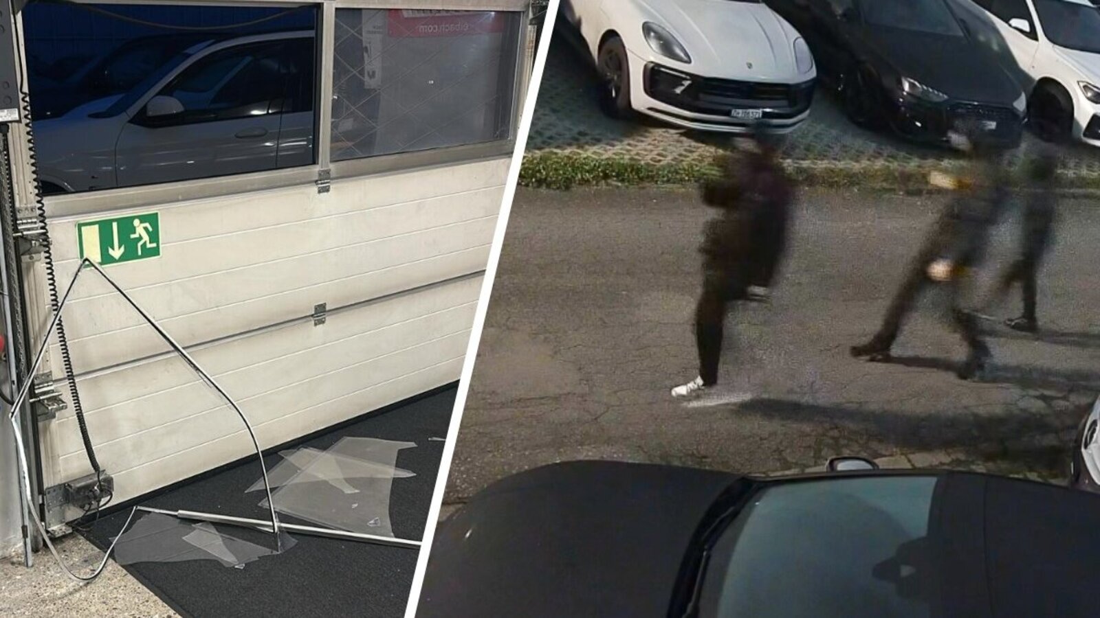 Einbrecher bei einer Schweizer Garage