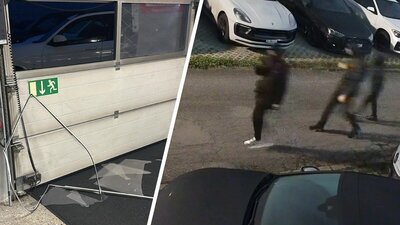 Einbrecher bei einer Schweizer Garage