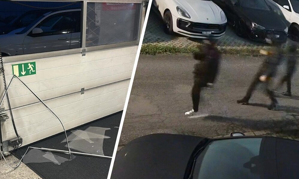 Einbrecher bei einer Schweizer Garage