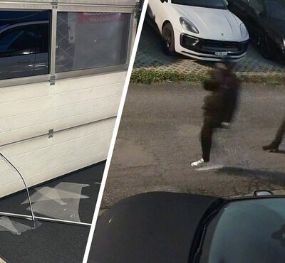 Einbrecher bei einer Schweizer Garage