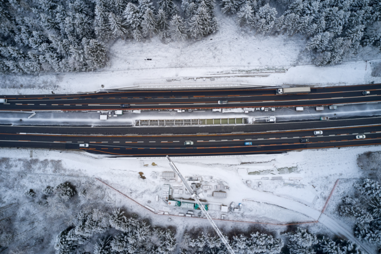 Autobahn in Neuenkirch.