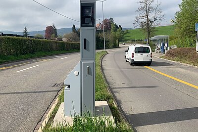Blitzer an der Frankentalstrasse in Zürich-Höngg
