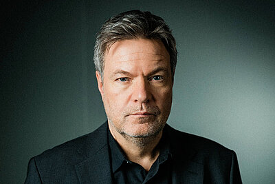 der deutsche Wirtschaftsminister Robert Habeck von den Grünen