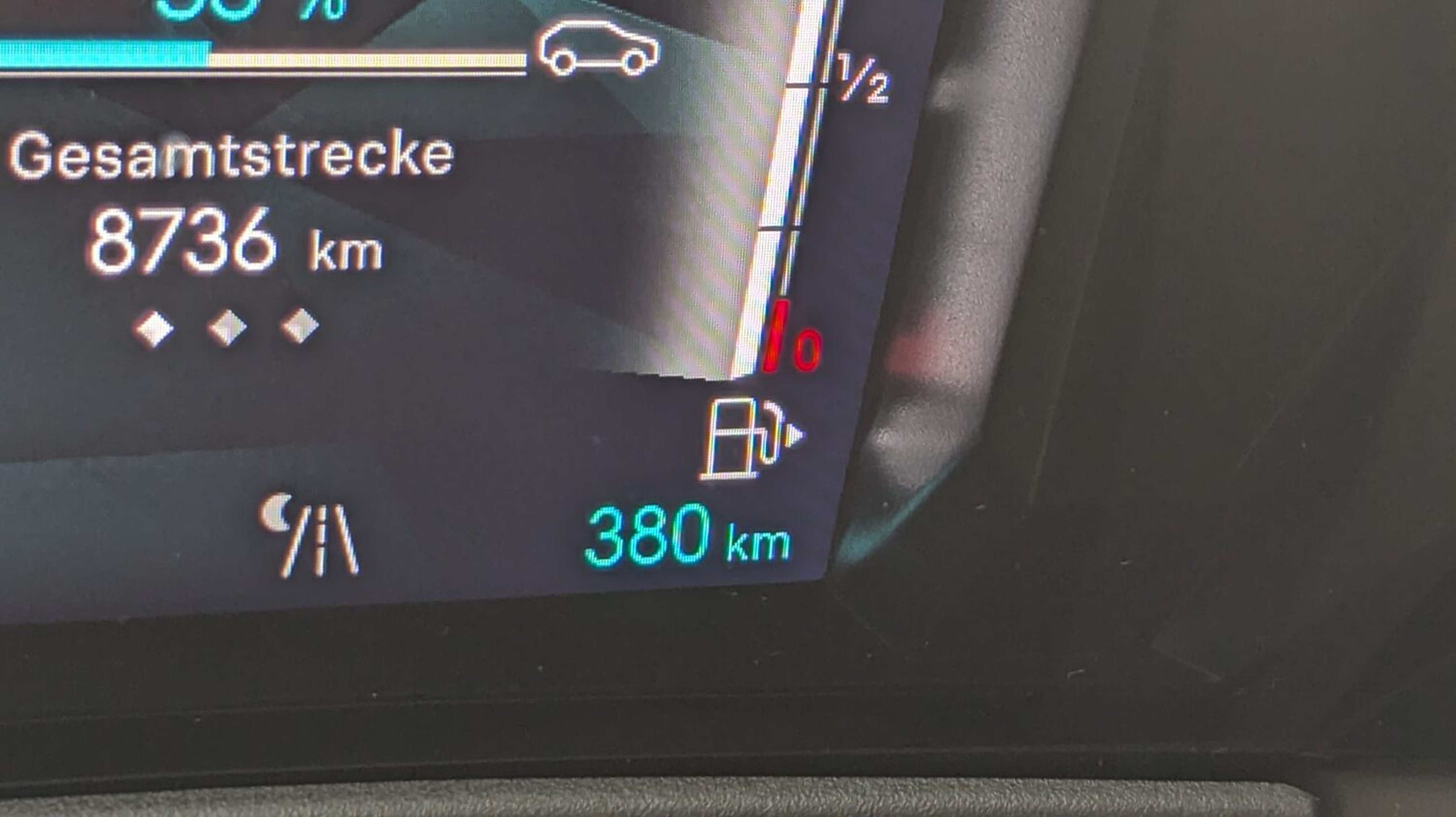Tankanzeige im DS 4