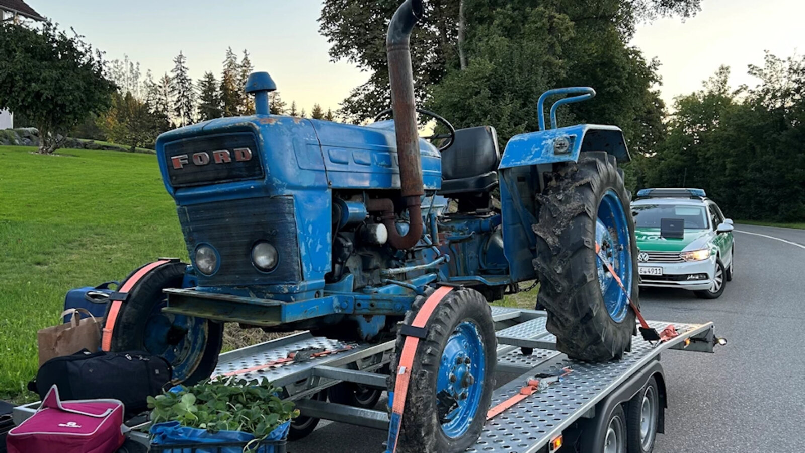 Geschmuggelter Traktor