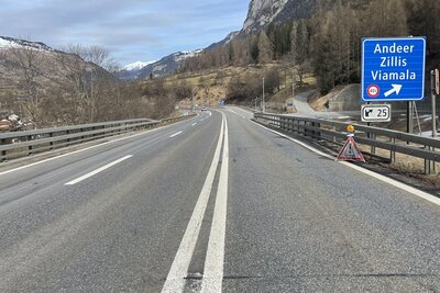 Ausfahrt Andeer auf der A13