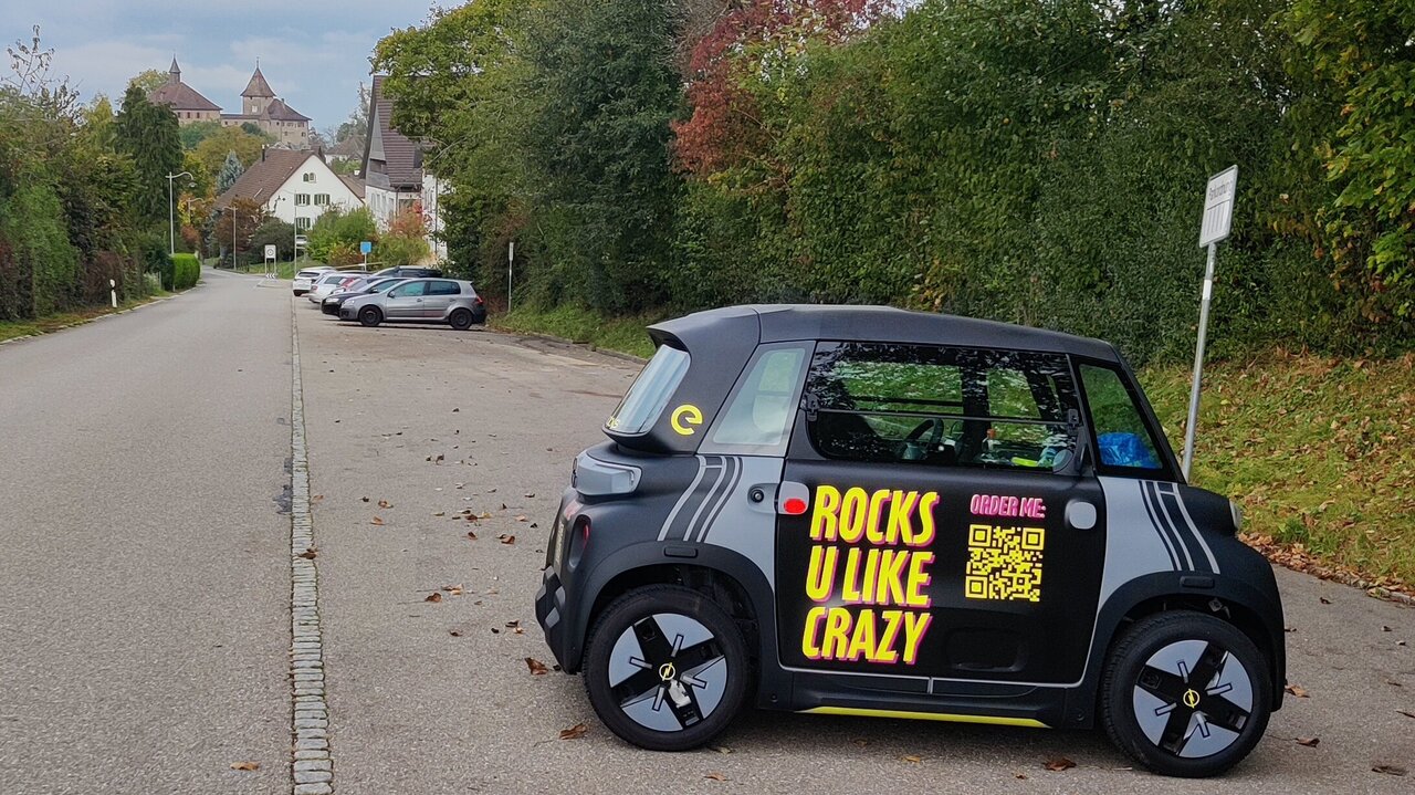 Opel Rocks Electric am Etappenziel