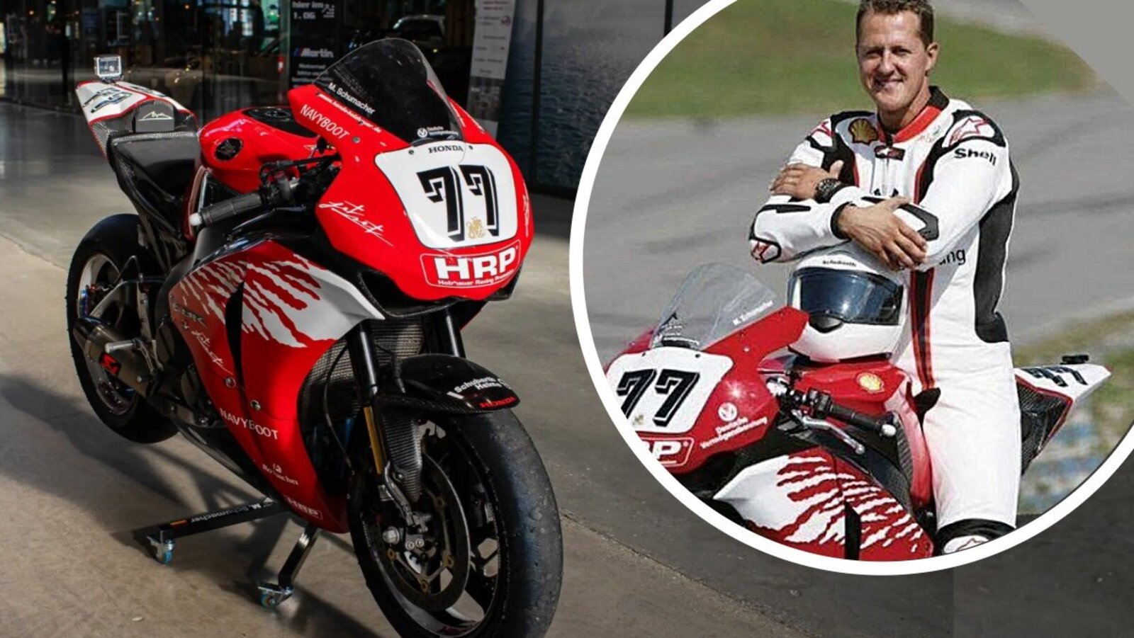 Das versteigerte Motorrad trägt noch immer die Startnummer 77. Bild: Twitter, Luxurylaunches, RM Sothebys