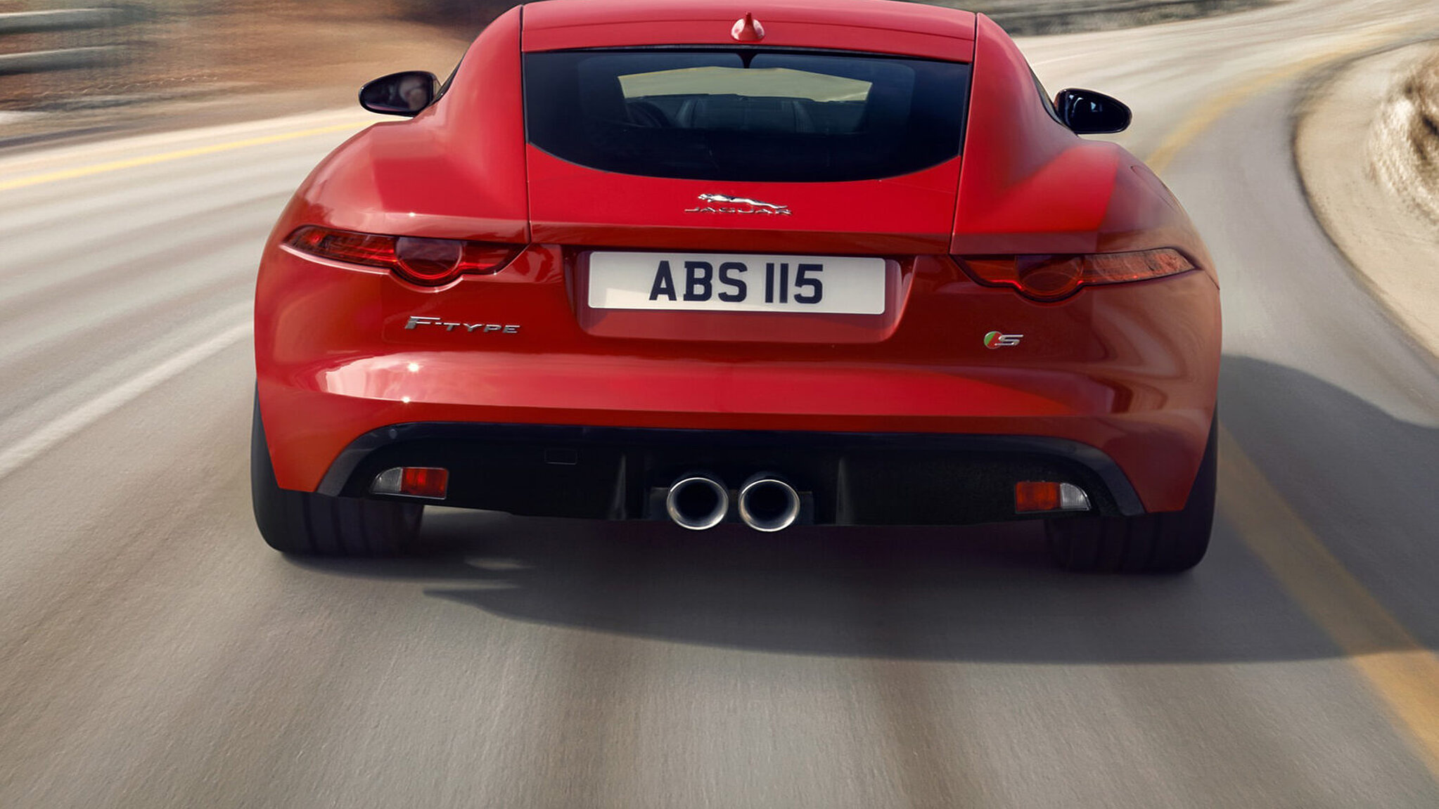 Jaguar F-Type von hinten