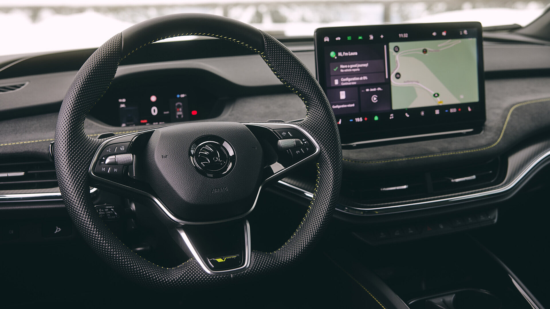 Cockpit im Skoda Enyaq RS