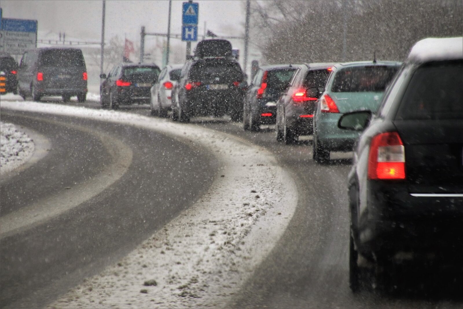 Autos im Stau.