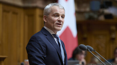 Beat Jans am Rednerpult.