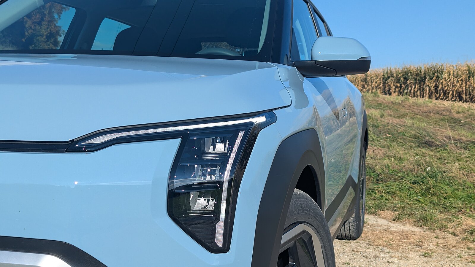 Frontlichter des Kia EV3