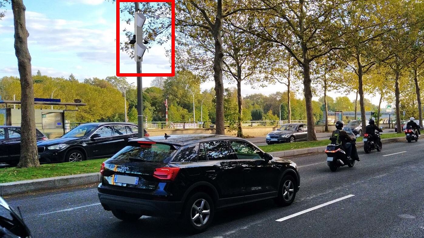 Lärmblitzer im Einsatz in Frankreich