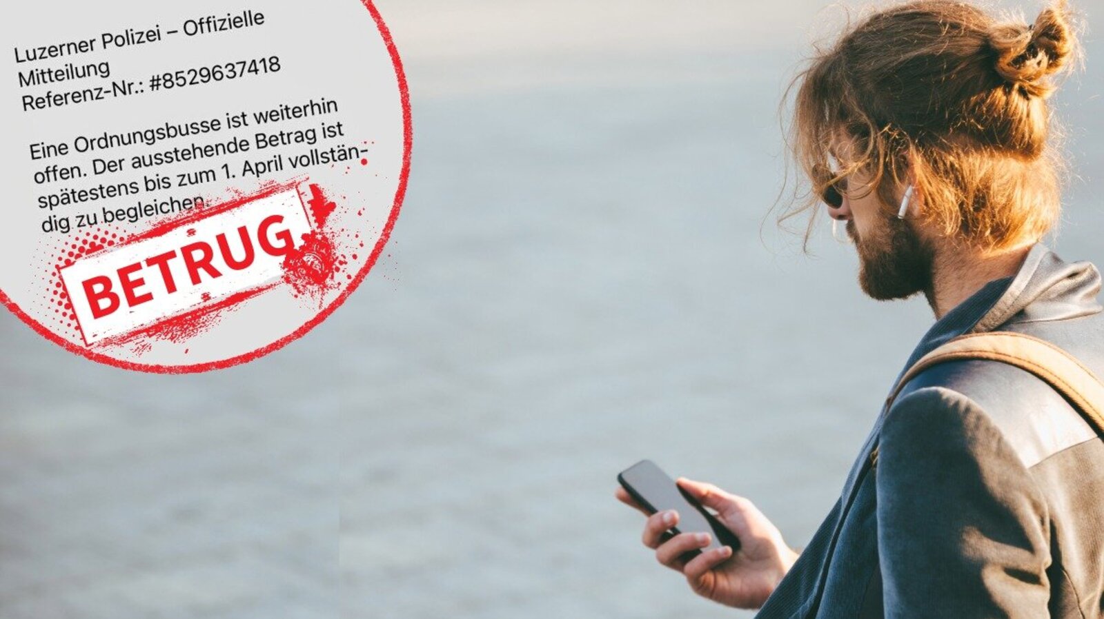 Die Luzerner Polizei warnt vor betrügerischen SMS. Bild: Freepik