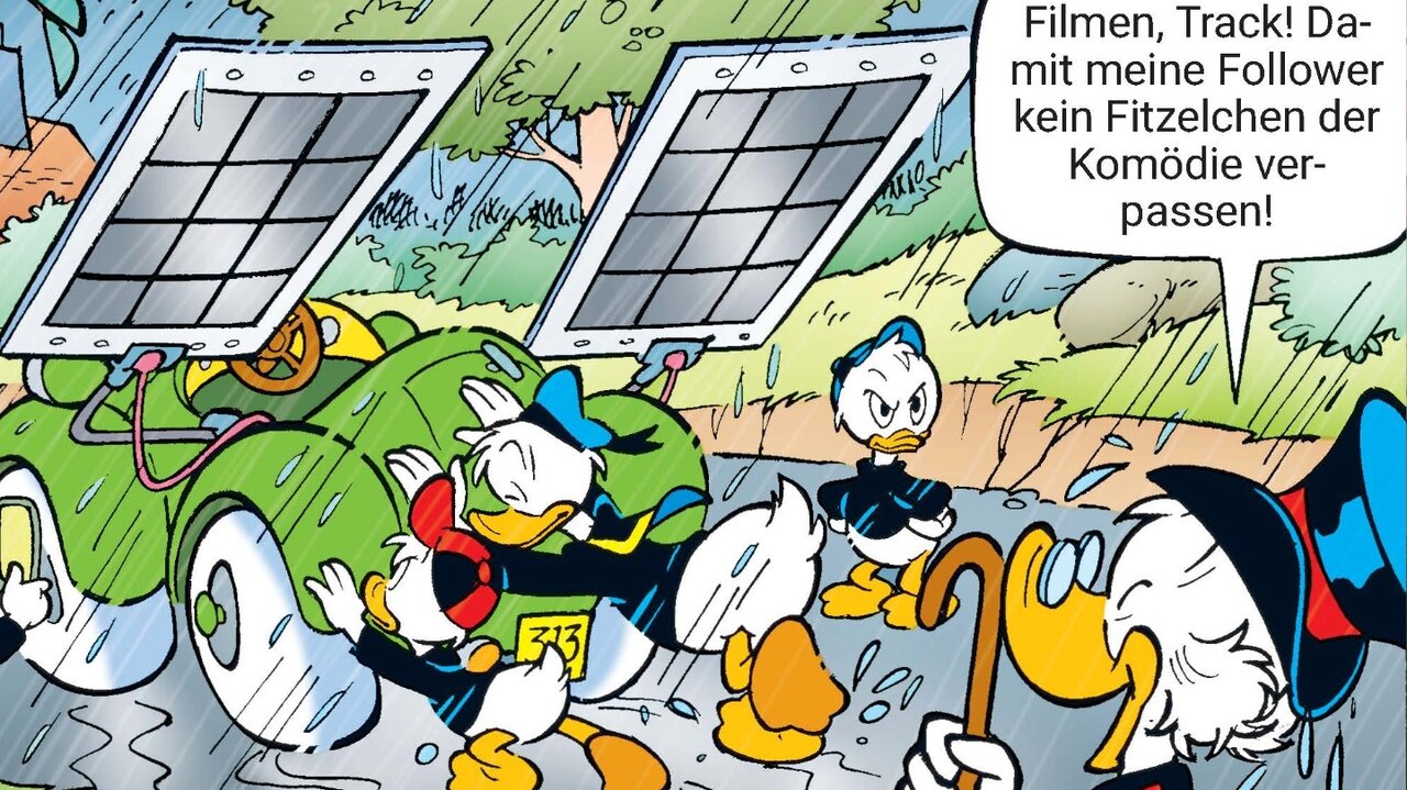 Geht mit der Zeit: Donald Duck. Foto: ©2025 Egmont Ehapa Media/Disney
