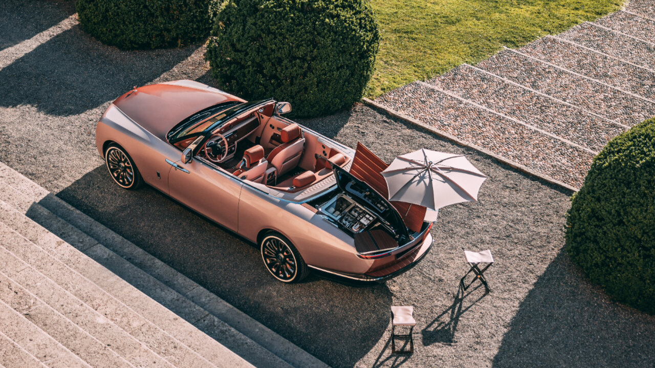 Das Fahrzeug hat ein Picknick-Set eingebaut. Bild: Rolls-Royce