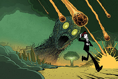 Illustration zum Thema Weltuntergang