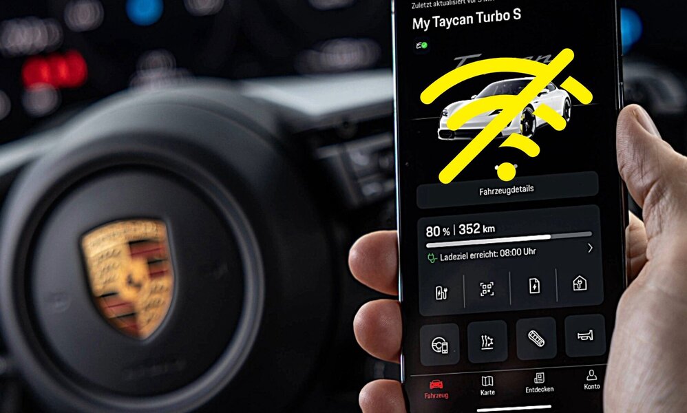 Vernetzte Dienste von Porsche sind offline
