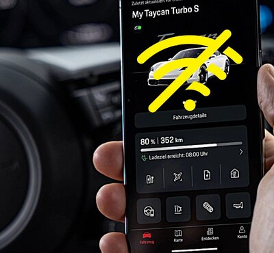 Vernetzte Dienste von Porsche sind offline