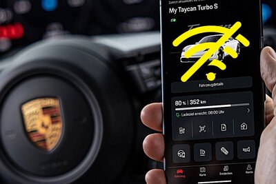 Vernetzte Dienste von Porsche sind offline