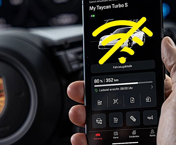 Vernetzte Dienste von Porsche sind offline