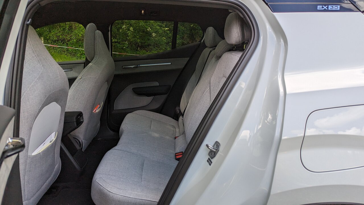 Rücksitze des Volvo EX30
