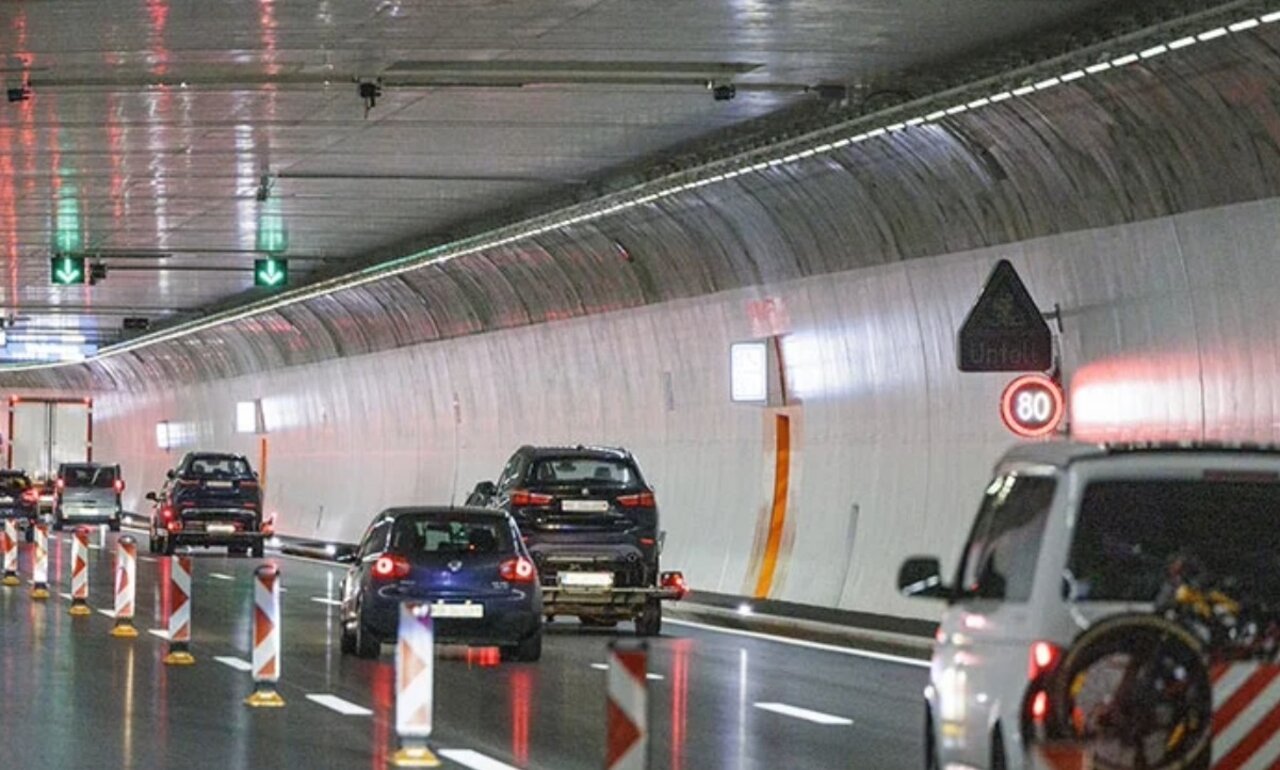 Im Gubristtunnel gilt Tempo 80. Bild:ASTRA